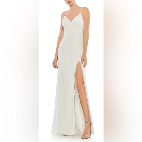 Ieena for Mac Duggal BEADED STRAP SWEATHEART NECKLINE GOWN *sold out online* - Picture 1 of 8